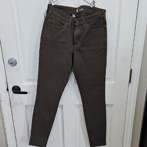 Carhartt Women's Tall Skinny Jeans in Dark Brown
